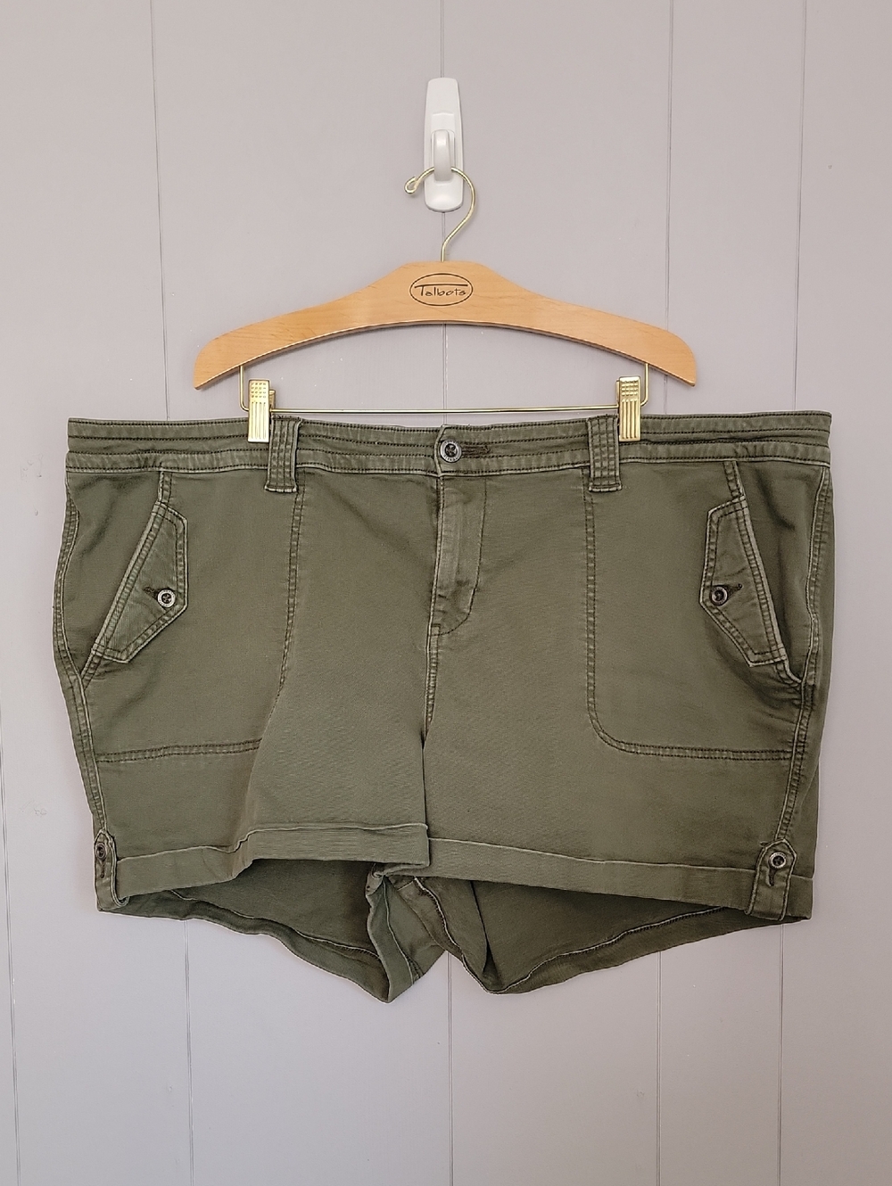 Torrid Women's Jean Shorts Size 26 Green Stretch Summer Wear